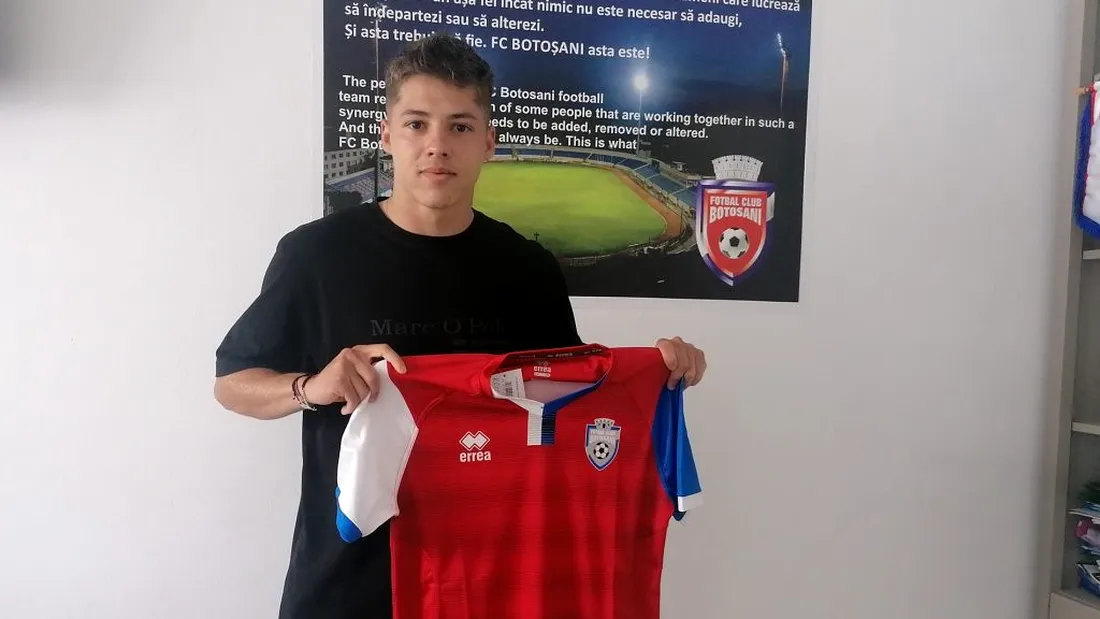 OFICIAL | Andrei Dragu, fundașul care a impresionat la Viitorul Pandurii, a semnat cu FC Botoșani! Durata contractuală