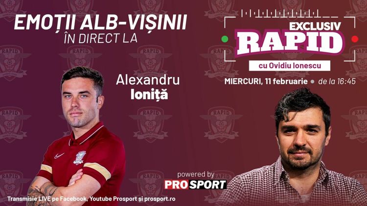 „EXCLUSIV RAPID” după CFR – Rapid 1-1, cu Alexandru Ioniță!