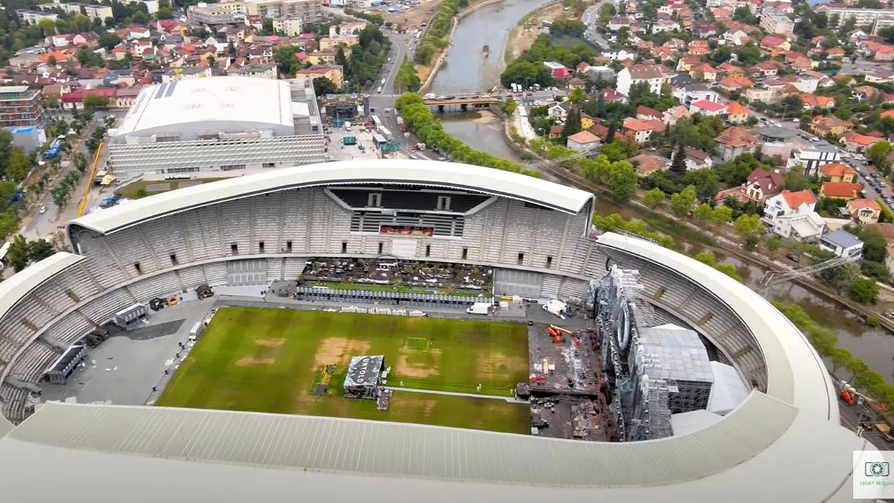 Imagini incredibile cu gazonul de pe Cluj Arena, după festivalul Untold! Cum arată suprafața de joc și ce sumă a fost alocată de către organizatori pentru înlocuirea ei
