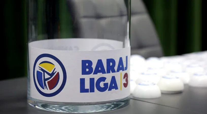 Regulamentul pentru barajul de promovare în Liga 3, ediția 2020-2021, a fost aprobat.** Când are loc tragerea la sorți și când se vor desfășura meciurile tur/retur