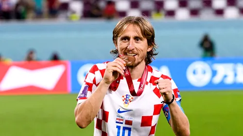 Luka Modric, anunț despre viitorul său la naționala Croației după ce a terminat pe locul 3 la Mondial: „E un moment special!”