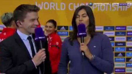 Spectacol și în afara terenului! VIDEO | Tricolorele au "stricat" un interviu după victoria cu Spania :). Ce au putut face