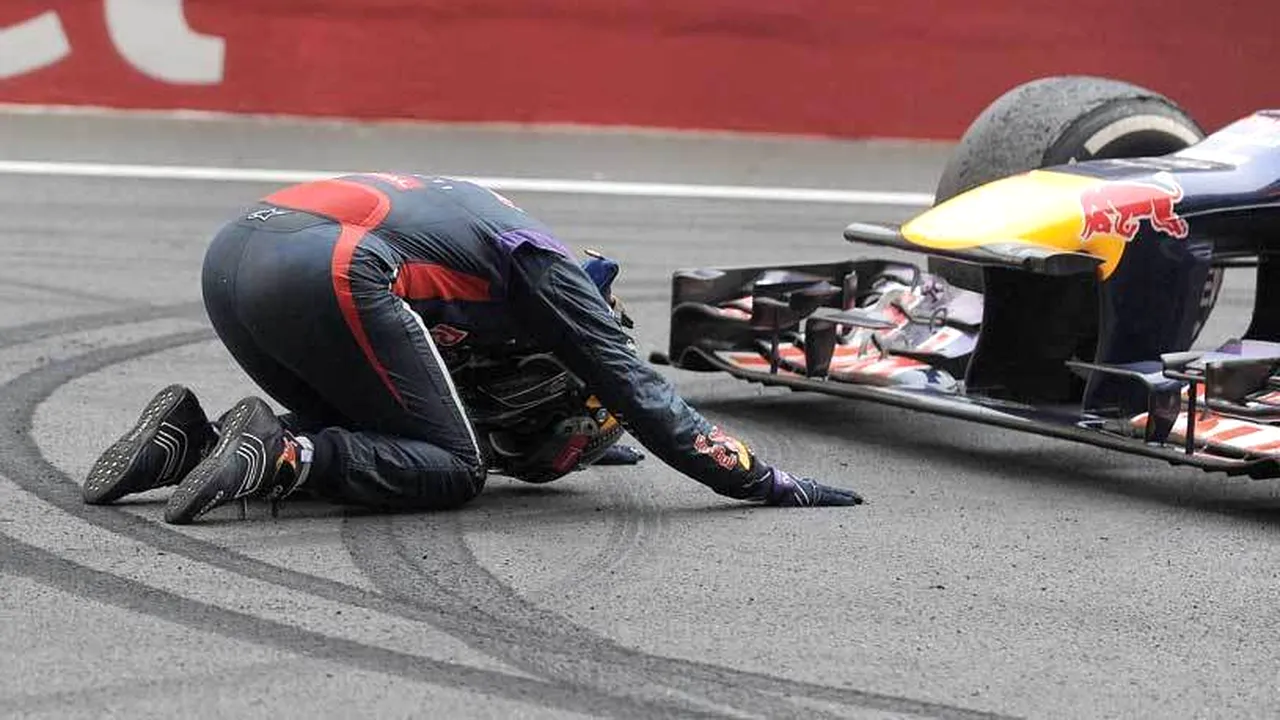 Vettel după ce a cucerit al patrulea titlu de campion: 