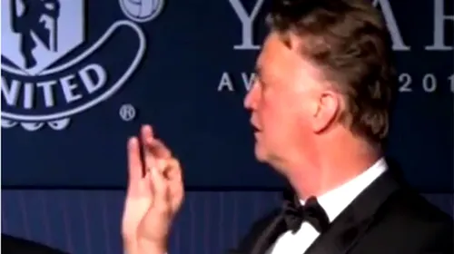 VIDEO | Louis Van Gaal s-a amețit bine la petrecerea lui United și a ținut un discurs memorabil