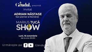 Marius Tucă Show începe luni, 16 octombrie, de la ora 20.00, live pe gandul.ro. Invitat: Adrian Năstase
