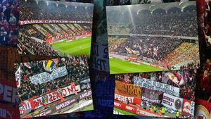 Dinamo - Rapid, cronica ultras: giuleștenii s-au impus și în tribune! 7000 de fanatici alb-vișinii au dominat vocal aproape 30.000 de dinamoviști