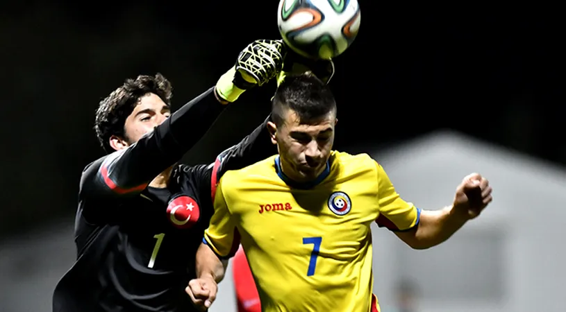Naționala sub 18 ani a României a remizat în primul amical cu Turcia.** Dima de la Metalul a fost căpitan, iar un singur jucător convocat din Liga 2 și 3 nu a fost folosit