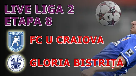 FC U Craiova - Gloria Bistrița 1-0!** Golul din penalty al lui Săceanu duce Universitatea pe prima poziție a Seriei 2