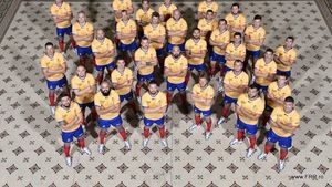 IMAGINEA ZILEI | Sus, sus, tot mai sus! Naționala de rugby pleacă miercuri la Cupa Mondială din Anglia. "Stejarii" vor susține o conferință de presă în aeroport! 