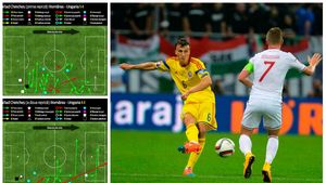 INFOGRAFIE | Titularizarea lui Chiricheș pe postul de fundaș dreapta, decizie aproape falimentară. Pițurcă e convins că experimentul a reușit, analiza meciului arată contrariul