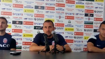 Botoșani e lider în Liga 1, Enache nu se entuziasmează: "Ne știm statutul. Vorbim doar de trei etape, de o conjunctură..."