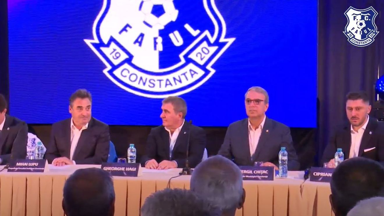 OFICIAL | Gheorghe Hagi va antrena Farul Constanța! Care este organigrama grupării de la malul mării