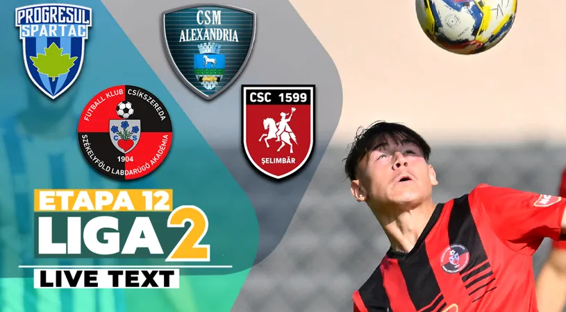 CSC Șelimbăr și CSM Alexandria ies câștigătoare din meciurile cu FK Miercurea Ciuc și Progresul Spartac după ce au fost conduse. În ambele jocuri a fost câte o eliminare
