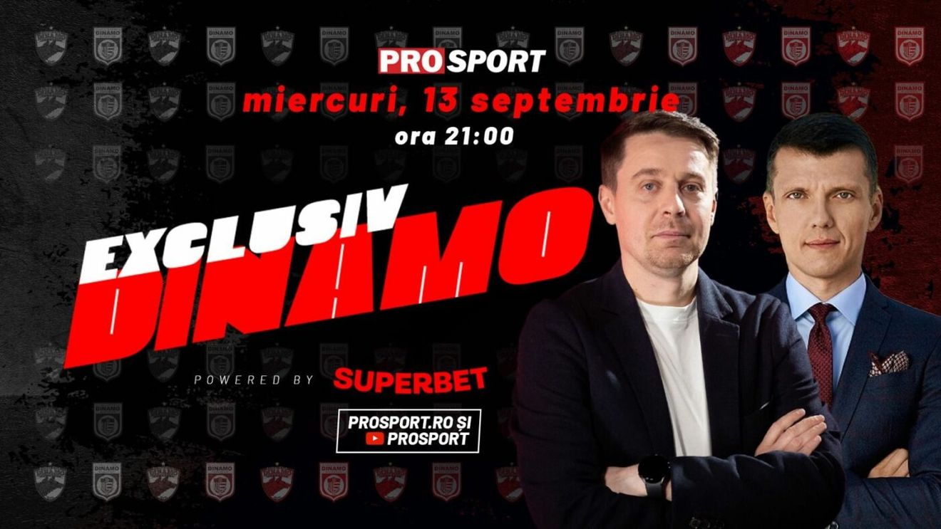 Cel mai nou acționar de la SC Dinamo 1948 SA, în platou cu Cătălin Mureșanu miercuri, 13 septembrie, de la ora 21.00                   