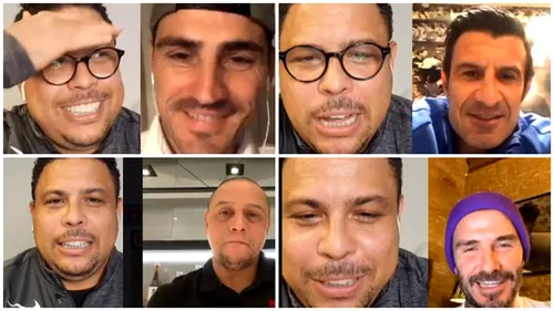 Dialog fabulos la miez de noapte! Ronaldo i-a reunit pe Roberto Carlos, Luis Figo, David Beckham, Christian Vieri și Iker Casillas