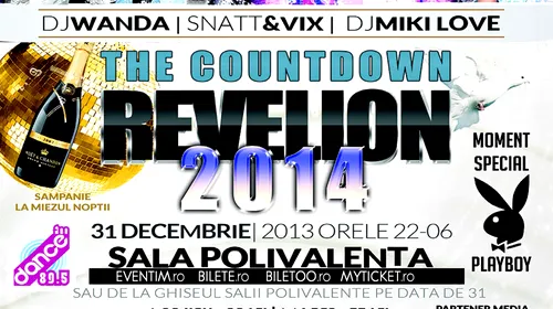 3, 2, 1… La Mulți Ani! Numărătoarea inversă către Revelion a început! Vino la „THE COUNTDOWN 2014” –  Mega-party la Sala Polivalentă