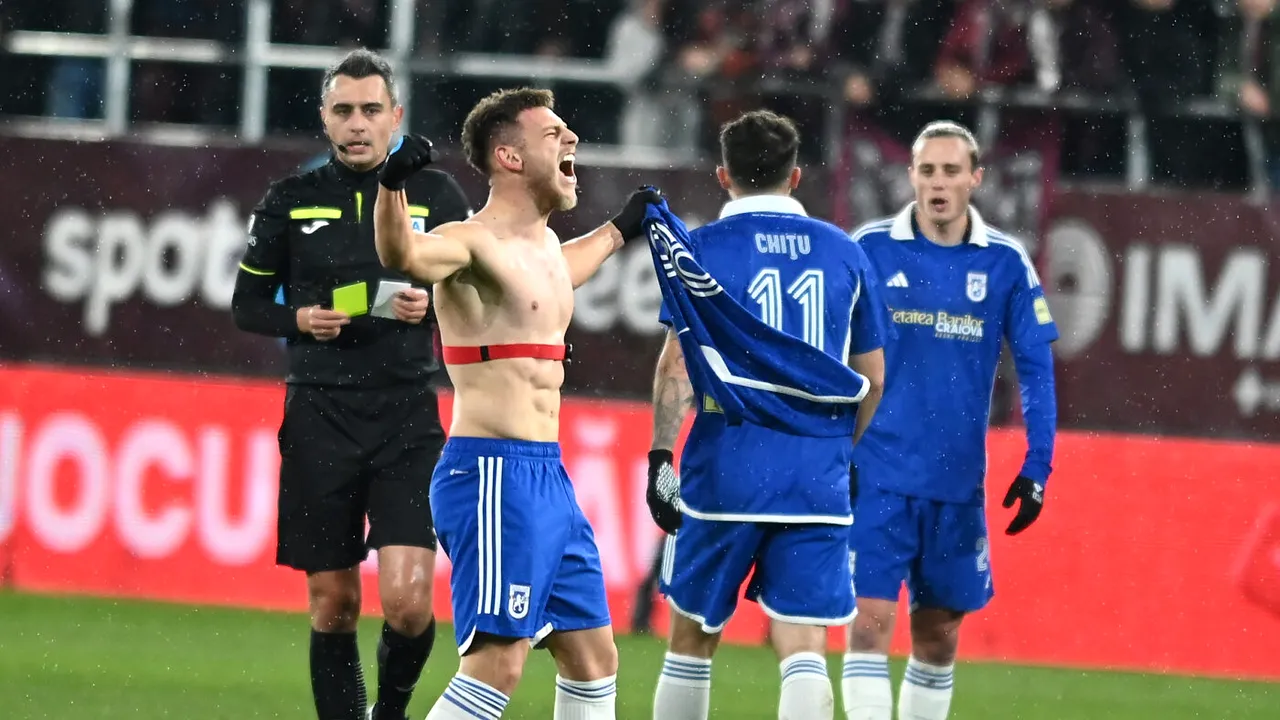 Verdictul lui Adrian Porumboiu despre faza în care Horațiu Feșnic a dictat penalty pentru Rapid în meciul cu FC U Craiova! Care era decizia corectă. EXCLUSIV