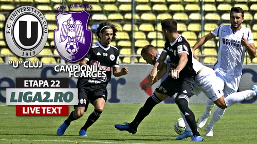 Remiză pe Cluj Arena la primul meci oficial din 2020 în Liga 2! ”U” Cluj și Campionii FC Argeş au oferit un joc tacticizat. Mailat a debutat cu gol