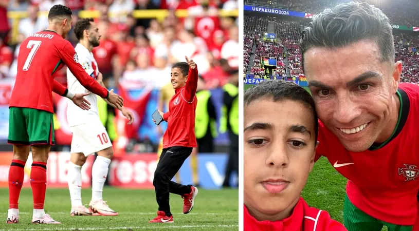Fără alte comentarii: s-a aflat decizia UEFA în cazul copilului care a sărit din tribună, de lângă tată, și a intrat pe teren la EURO pentru o poză cu Cristiano Ronaldo