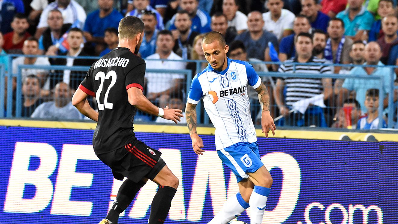 Mitriță, omul marilor ratări în dubla cu AC Milan: "La primul meci am dat plasat, la meciul acesta am zis să dau tare... Îmi pare rău că am ratat"