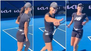 Sorana Cîrstea a făcut show la primul antrenament de la Australian Open! Reacția româncei când a pășit pe arena „Rod Laver": „Frumos!" FOTO