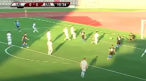 Ocazie rarisimă în meciul KF Laci – Universitatea Craiova! Elvir Koljic a ratat cu poarta goală din doar 6 metri
