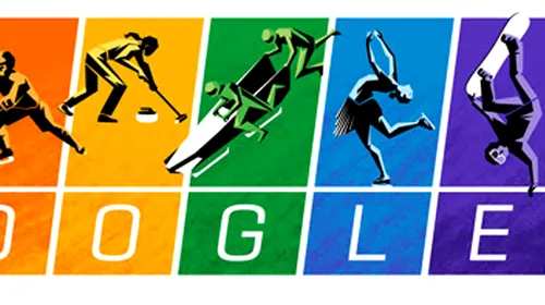 Carta Jocurilor Olimpice, citată de Google pe pagina principală. La ce face referire logo-ul Google dedicat JO