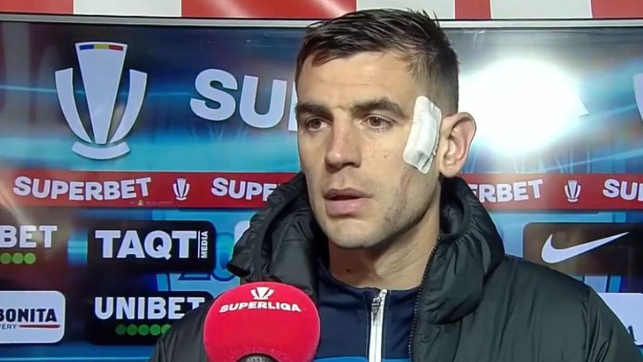 Igor Armaș a rămas cu probleme mari după intrarea brutală a lui Malcom Edjouma. Fundașul lui FC Voluntari va ajunge pe mâinile medicilor
