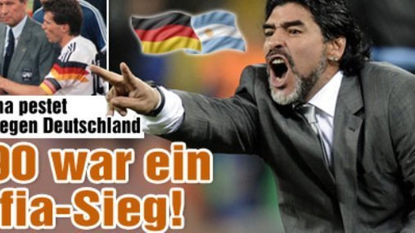 Germanii îi răspund lui Maradona: "Nu suntem nervoși"