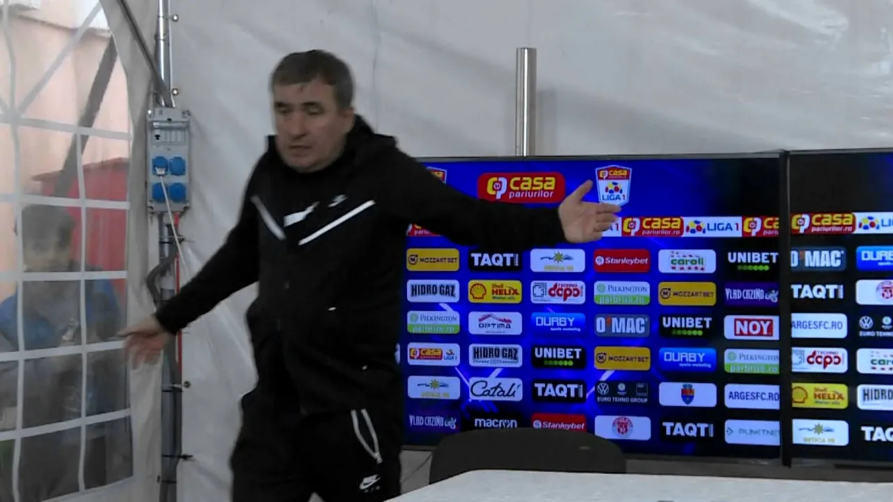 Gică Hagi, scandal la conferința de presă după FC Argeș - Farul Constanța: „Ce-i asta? Facem caterincă?”