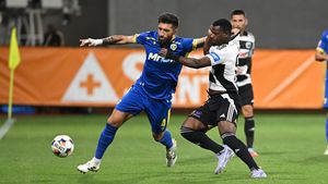 U Cluj - Petrolul Ploiești 1-1, în etapa 5 din Superliga. Echipa lui Ioan Sabău a ajuns la al șaselea meci la rând, în toate competițiile, fără victorie