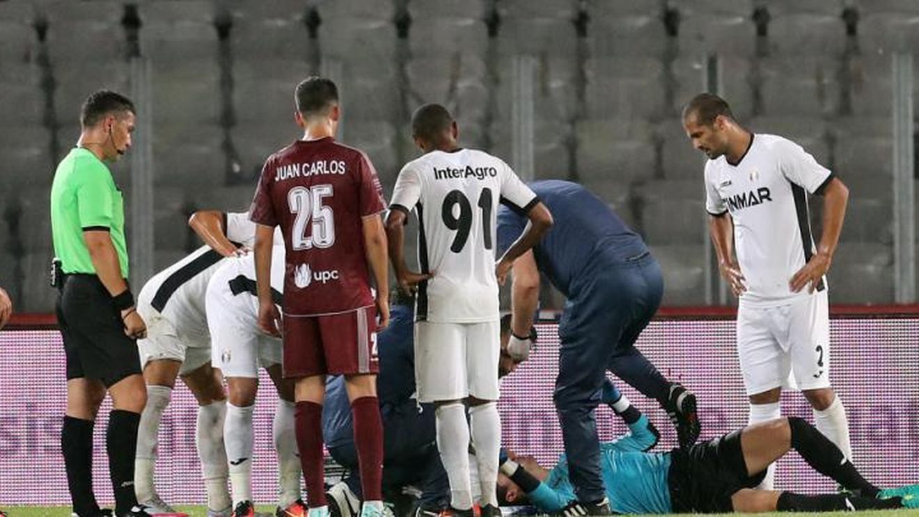 Silviu Lung jr s-a accidentat în meciul de Supercupă: "Am o mică fractură, sper să-mi treacă repede!"
