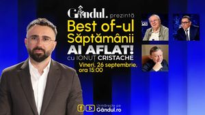 Gândul prezintă Best Of Ai aflat! Cu Ionuț Cristache - vineri, 26 septembrie, de la ora 15.00