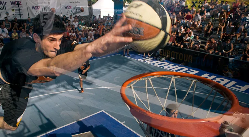 VIDEO Gravitatia a fost ridiculizata la Wizz Air Sport Arena Streetball