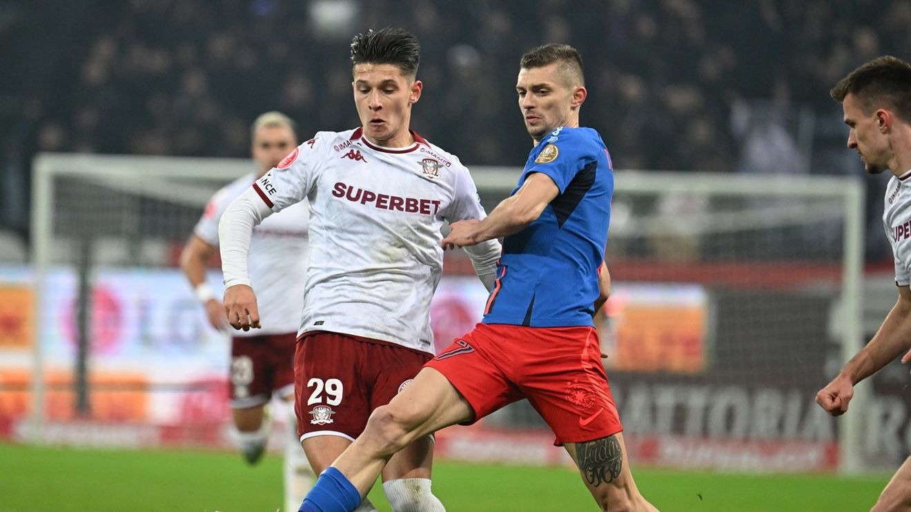 Haos şi decizie cu VAR! Rapid a dat gol cu FCSB, dar Radu Petrescu l-a anulat pentru ofsaid la Alex Dobre