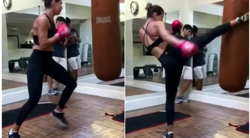 Sorana Cîrstea dezvăluie cum a învățat mișcările de kickboxing pe care le execută la antrenamente: 