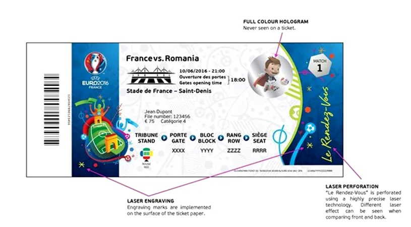 România deschide balul la Campionatul European! FOTO | Așa arată biletele pentru meciul cu Franța