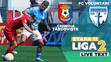 FC Voluntari înscrie de două ori în inferioritate numerică și îi provoacă Chindiei primul eșec pe teren propriu în acest sezon