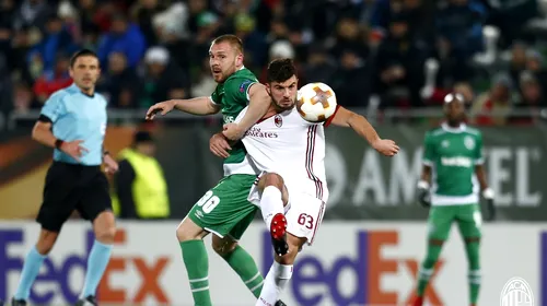 Moți a greșit, Ludogoreț a fost umilită de Milan pe teren propriu! Rezultatele turului „16-imilor” Europa League