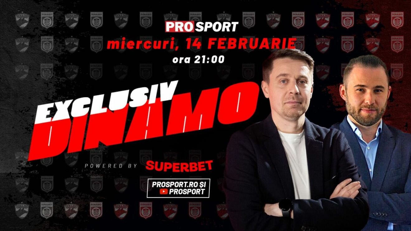 EXCLUSIV DINAMO, miercuri, de la ora 21, invitat Vlad Iacob. Fostul administrator special al SC Dinamo 1948 SA este invitatul zilei în emisiunea dedicată dinamoviștilor