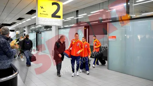 Naționala României a ajuns la Amsterdam! FOTO** Singurul jucător care nu a mai făcut deplasarea cu restul lotului