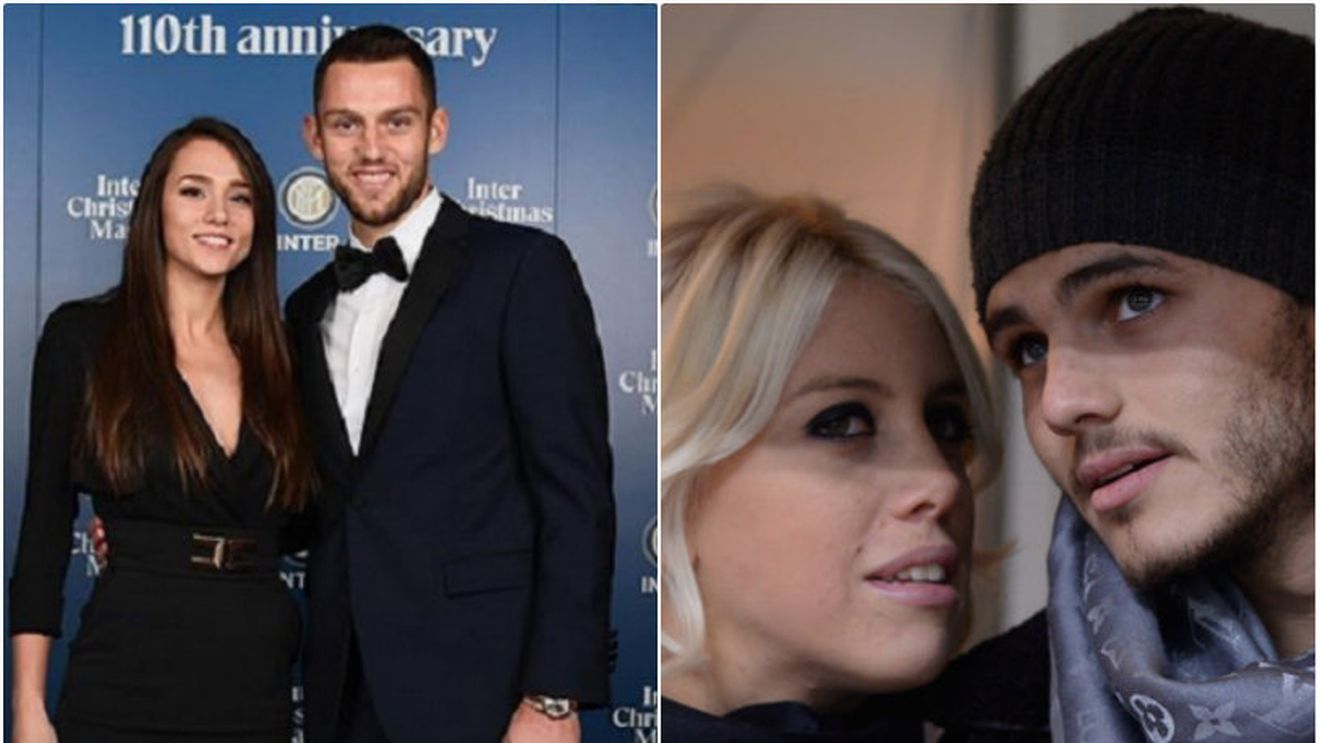 FOTO | Wanda Icardi are concurență! De Vrij are iubită româncă și a venit cu ea de braț la petrecerea de Crăciun a lui Inter