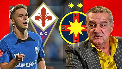 Gigi Becali reintră în forță pentru transferul lui Louis Munteanu! Retrimite oferta pentru Fiorentina, iar FCSB poate da marea lovitură. EXCLUSIV