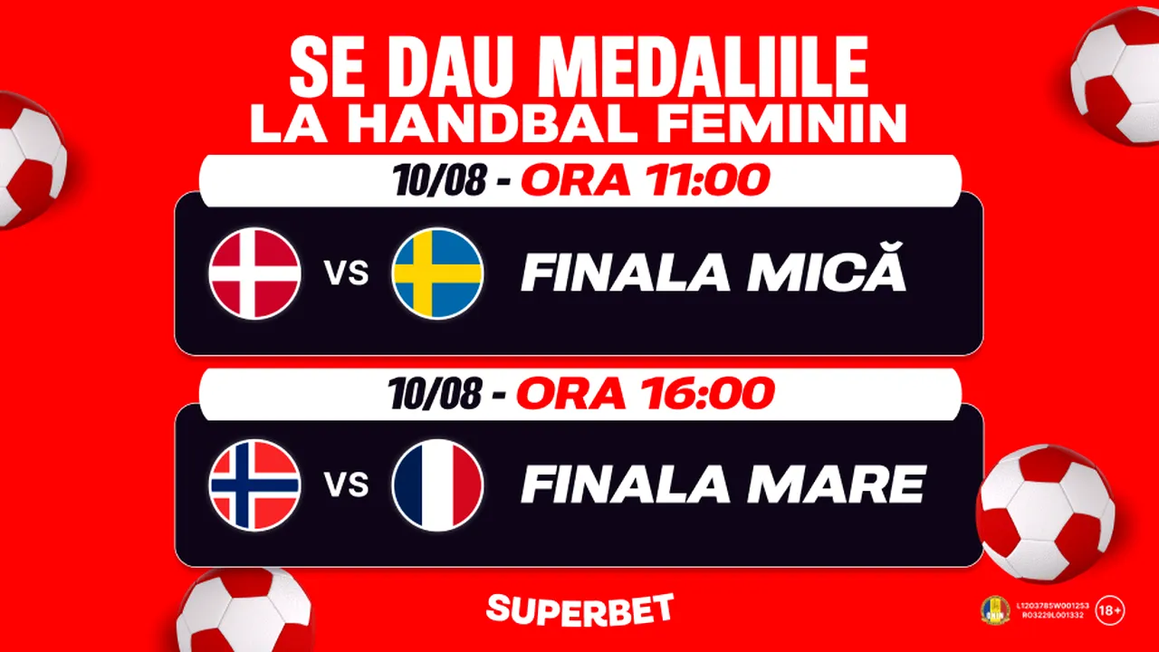 ADVERTORIAL | Weekend cu spectacol pe semicerc la Paris: se dau medaliile la handbal feminin