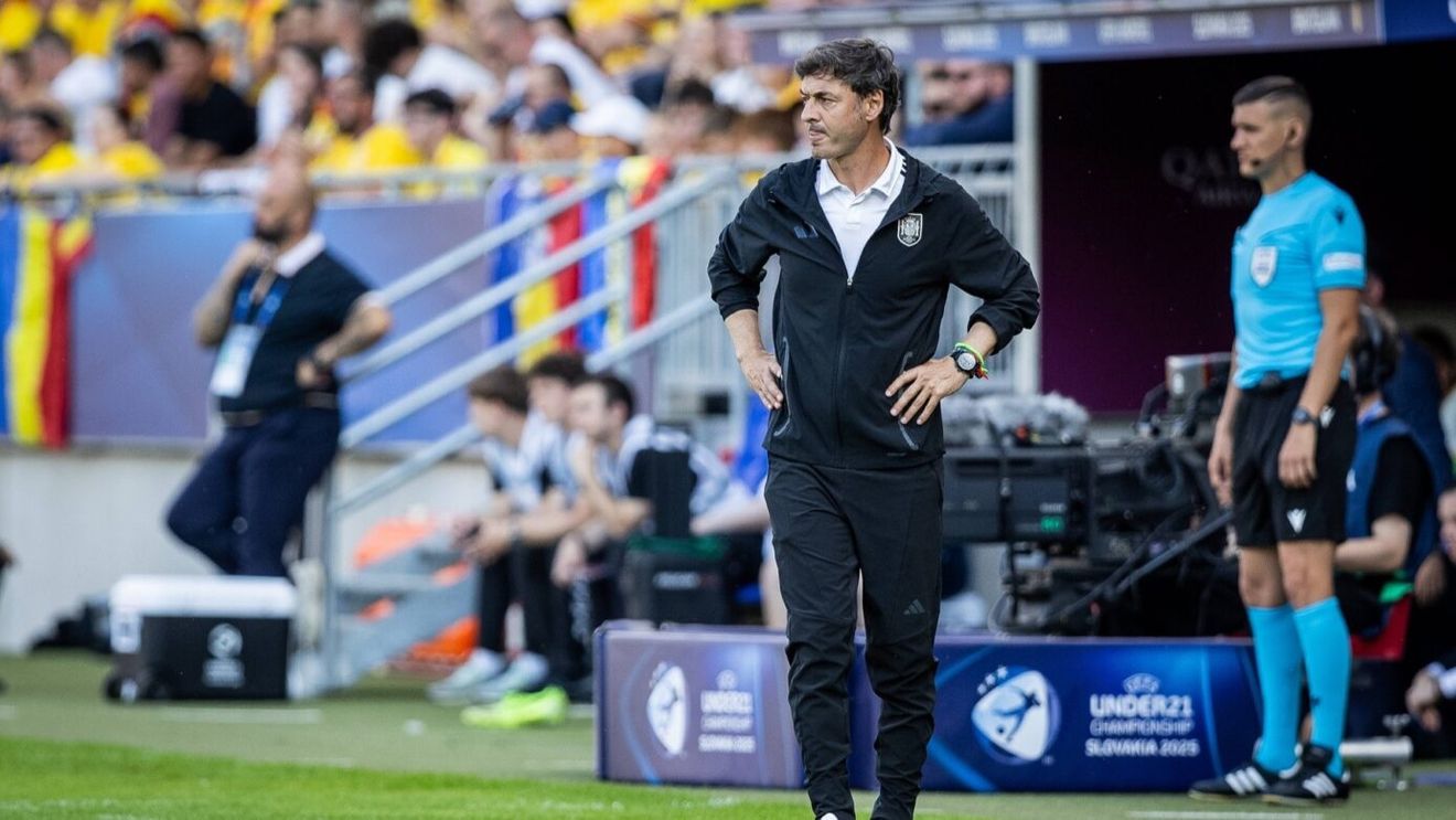 Reacția selecționerului Spaniei U21, după ce arbitrul a luat 3 decizii importante în favoarea echipei sale şi contra României: "Noi credem în VAR şi în UEFA"