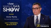 Marius Tucă Show începe luni, 7 septembrie, de la ora 19.00, pe Gândul. Invitat: Victor Ponta