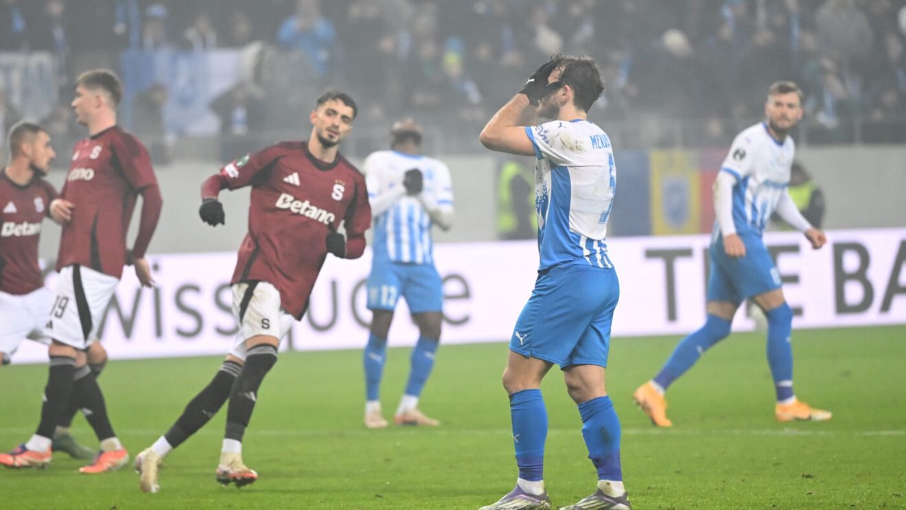 Trei globuri sparte în bradul european din Târgul de Crăciun de la Craiova: penalty ratat Anzor, frică plus lipsă de inspirație Coelho. Calculele calificării din grupa Conference League după 1-2 cu Sparta Praga