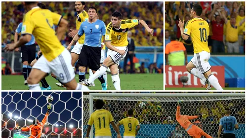 Fabulos. Cel mai bun jucător din grupe a reușit și golul Mondialului. FOTO | Reușita incredibilă a lui James Rodriguez l-a lăsat fără replică pe Muslera