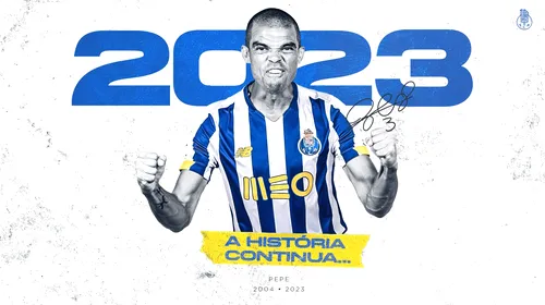OFICIAL | Fundașul Pepe, care a evoluat zece sezoane la Real Madrid, încă trei ani la FC Porto! Va juca fotbal până la vârsta de 40 de ani