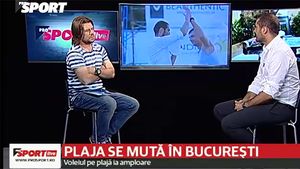 VIDEO | Voleiul pe plajă se relansează la Colosseum Retail Park. Cristi Brânză: "E un sport plin de adrenalină, de oameni frumoși, fete și băieți sexi și multă distracție" 